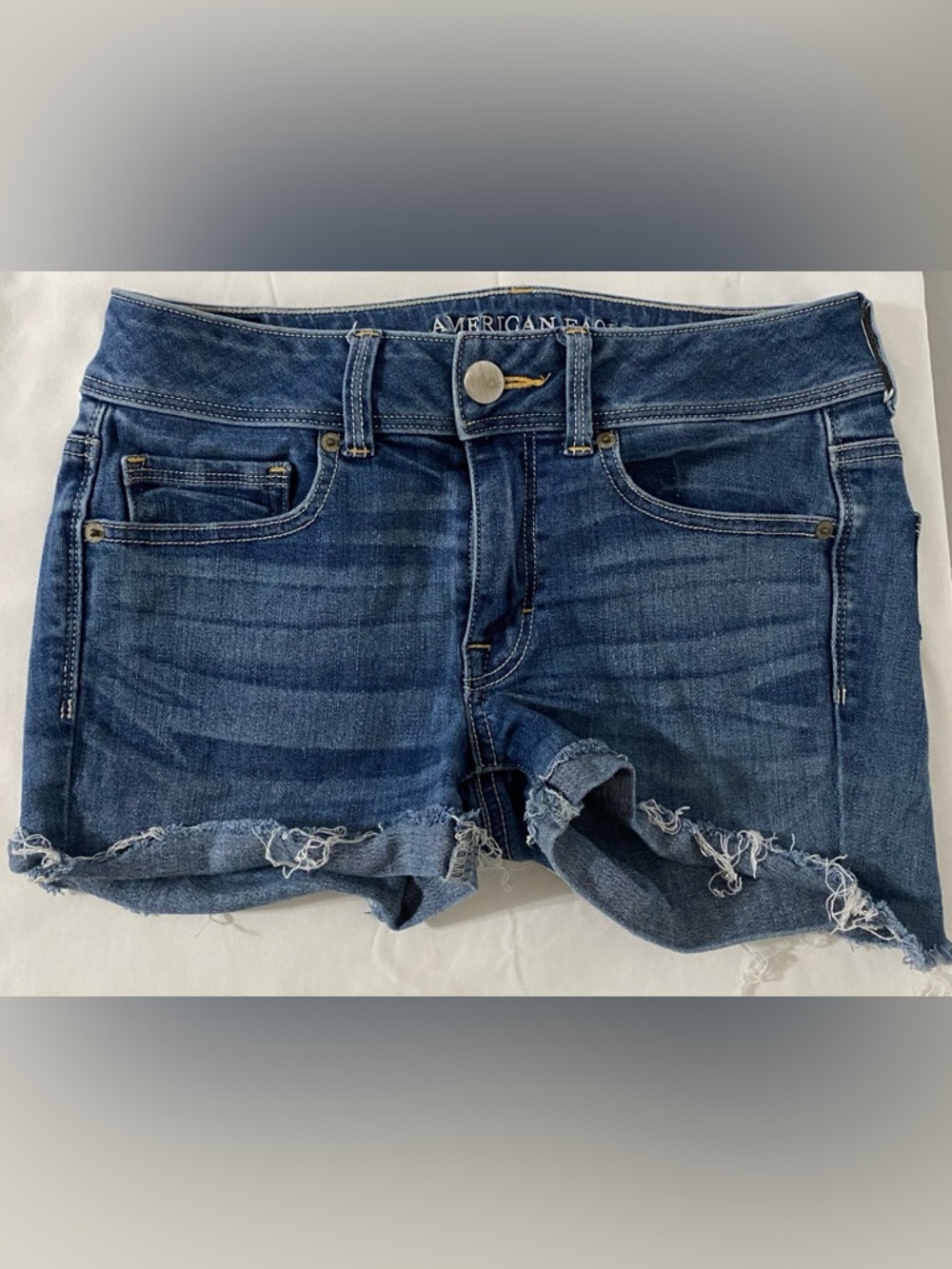American Eagle Kick Boot Super Stretch Denim Shorts
 Size 6